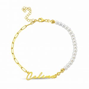 Letterpearl Bracelet Gold