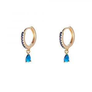 Water Drop Blue Ohrring