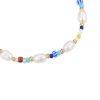 Blue Beads with Pearls Armband – Bild 2