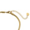 7 Diamonds Round Snake Skin Armband – Bild 3