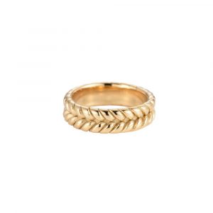 Twist Parallel Ring Gold