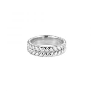 Twist Parallel Ring Silber