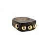 5 Golden Balls Glitering Resin Ring