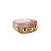 5 Golden Balls Glitering Resin Ring – Bild 2