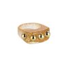 5 Golden Balls Glitering Resin Ring