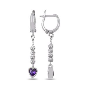 Sobrio Purple Heart Ohrringe