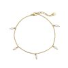 Gloria Hanging Pearls Fußkette