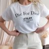 Oversized Shirt – Die For Dior – White - S – Bild 2