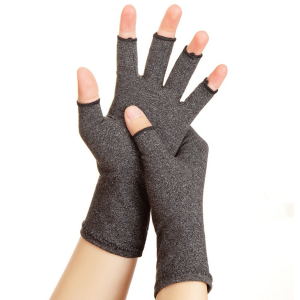 elasticare Handschuhe mit Kompression 1 Paar (L) / Grau