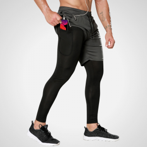 Saklent Hybrid Shorts Long Dunkelgrau / M