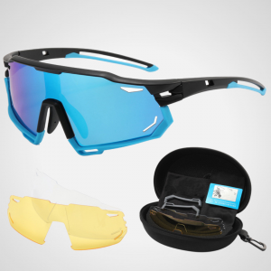 Saklent Fahrradbrille Eyecatcher Blau