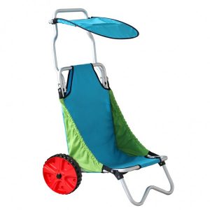 Bootswagen, Trolley / Sitz mit Stützbogen und hoher Lehne, 50kg