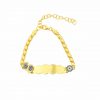 Gersten Blue Zirkonia Kinder Namensarmkette