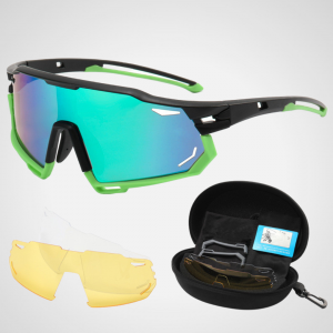Saklent Fahrradbrille Eyecatcher Grün