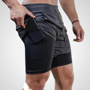 Saklent Hybrid Shorts Dunkelgrau / M