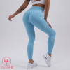 Fitness Leggings Po-betont, Push Up Leggings, Leggings Shape Booster Babyblau / XL
