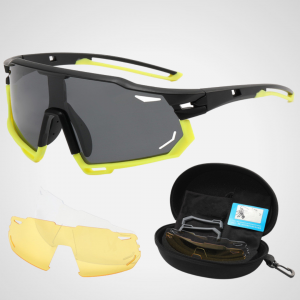 Saklent Fahrradbrille Eyecatcher Gelb