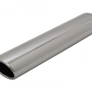 Edelstahl Endrohr 85x58mm grade mit ABE