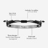Black Couple Partnerarmband mit Gravur – Bild 4
