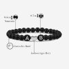 Black Heart Couple Partner Armband – Bild 4