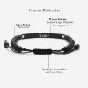 Damenarmband Schwarz mit gravur – Bild 3