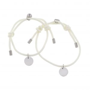 Magnet Partnerarmbänder Beige