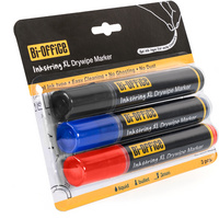 Bi-Office Whiteboard-Marker Inkstring, 3er Blister
