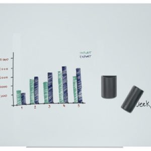 Bi-Office Glas-Magnettafel, weiß, glatt, magnetisch