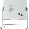 Mobile Glas-Magnettafel, mobil, drehbar