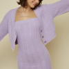 2tlg SET – Strickkleid & Cardigan - M