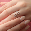 2er Letter Diamond Ring – Bild 2