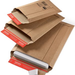 ColomPac Versandtasche, aus brauner Wellpappe