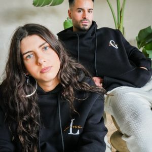 Bae Partner Hoodies mit Wunsch Buchstaben & Namen