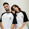 Vintage Baseball Partner T-Shirt´s mit Wunsch Buchstaben & Namen – Bild 2