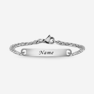 Edelstahl Damenarmband Silver