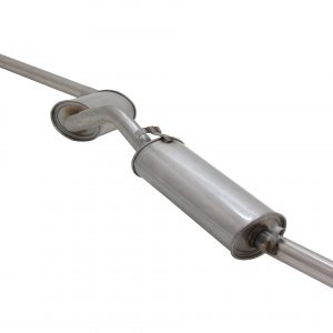 Edelstahl Abgasanlage Sportauspuff Golf 2 19E gerade 1x60mm mit ABE