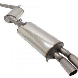 Edelstahl Abgasanlage Sportauspuff Golf 2 16V Design 2x60mm mit ABE
