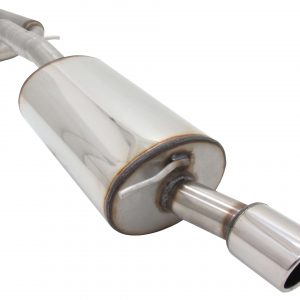 Edelstahl Abgasanlage Sportauspuff Golf 4 Jubi 1x90mm SR-Design mit ABE
