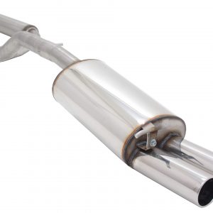 Edelstahl Abgasanlage Sportauspuff für Audi A3 / Seat Leon / VW Golf 4 / VW New Beetle 2x90mm