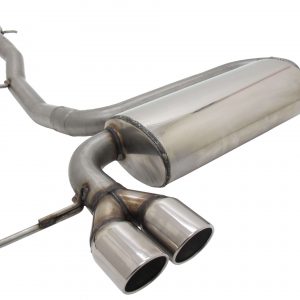 Edelstahl Abgasanlage Sportauspuff Audi S3 8L 2x76mm SR-Design mit ABE