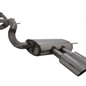 Edelstahl Abgasanlage Sportauspuff FORD Focus MK3 ST Schrägheck 2x100mm mit ABE