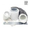 Abluftset Prima Klima Eco 240m3/h | Quietline Duo ø125mm| sehr leise max 32 dB(A)