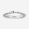 Edelstahlarmband Herren Silber