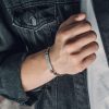 Edelstahlarmband Herren Silber – Bild 2