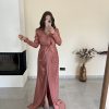 basic dress Dark Rose/Kiremit