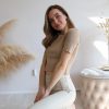 Basic Top – Beige – Bild 3