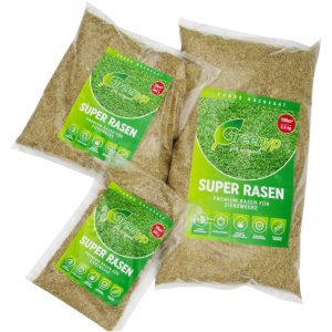 Greenyp Super Rasen – sattgrüner Premium Zierrasen 5kg / 200m²