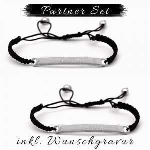 Gravur Faden Armband Partner