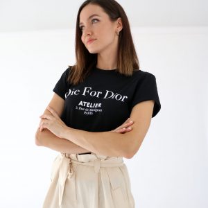 Oversized Shirt – Die For Dior – Schwarz