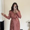 basic dress Dark Rose/Kiremit – Bild 2